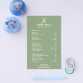 De Mobiele Groene Lijst van de Schaar van de Stijl Flyer (Enkel)