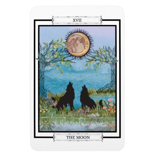De mobiele kaart van de Moon Tarot Magneet (Verticaal)