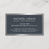 De mobiele Noterende Agent Modern Metaal van het S Visitekaartje (Achterkant)