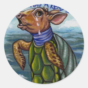 DE MOCK SCHILDPAD Alice in Wonderland Sticker