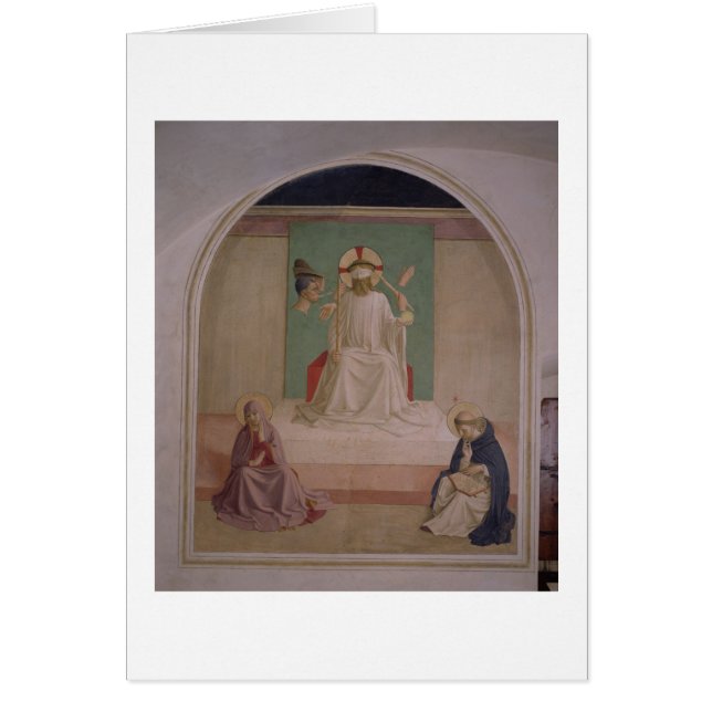 De Mocking van Christus met de Maagd en St. Domi (Voorkant)