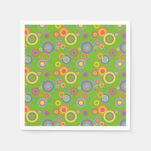 De Mod Circles van de terugkeer op Groen Servet (Voorkant)