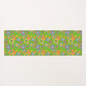 De Mod Circles van de terugkeer op Groen Yogamat (Achterkant (horizontaal))