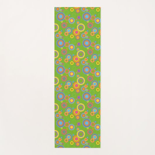 De Mod Circles van de terugkeer op Groen Yogamat (Voorkant)