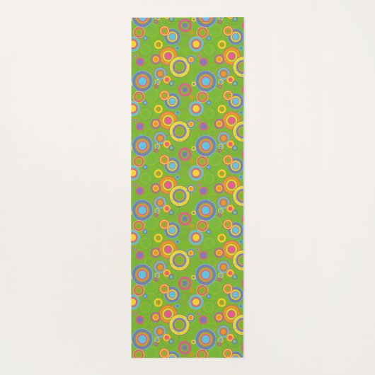 De Mod Circles van de terugkeer op Groen Yogamat (Achterkant)