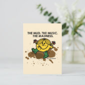 De modder, de muziek, de waanzin briefkaart (Staand voorkant)