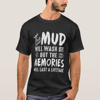 De modder zal off-road modder afspoelen die ATV Qu T-shirt