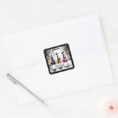 De Mode Mieren Van New York City Grappig Vierkante Sticker (Envelop)