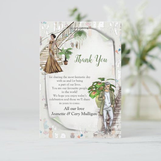 De Mode ontwerpers RSVP Kaartje (Staand voorkant)