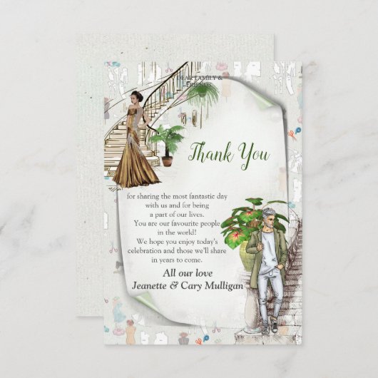 De Mode ontwerpers RSVP Kaartje (Voorkant / Achterkant)