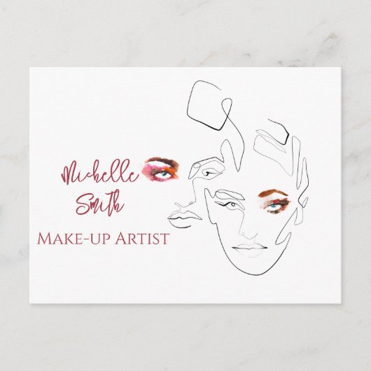 De Mode van de lijnkunst maakt omhoog, maakt kunst Briefkaart (Voorkant)