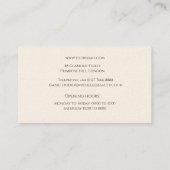 De Mode van de lijnkunst maakt omhoog, maakt kunst Visitekaartje (Achterkant)