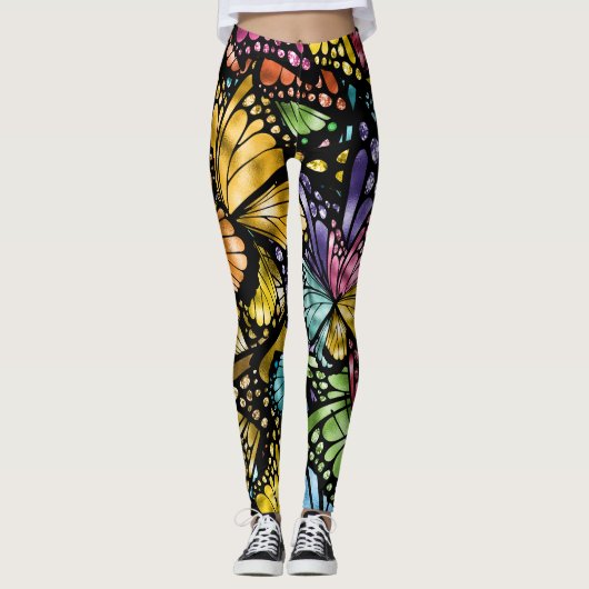 De Mode van de Pop Sociale Botervlieg Leggings (Voorkant)