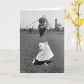 De Mode van het Golf van vrouwen, 1910s Kaart (Gele Bloem)