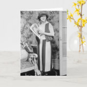 de Mode van het jaren '20Golf Kaart (Gele Bloem)