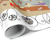 DE MODE VAN HET KARTJE VAN DE WINTER EN VAN DE HER CADEAUPAPIER (Rol Hoek)