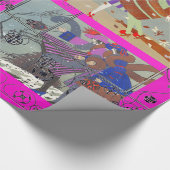 DE MODE VAN HET KARTJE VAN DE WINTER EN VAN DE HER CADEAUPAPIER (Hoek)