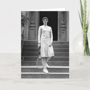 De Mode van het Tennis van de vintage Vrouwen van Kaart