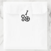 De modegeneraal van de Tweede Wereldoorlog Ronde Sticker (Tas)
