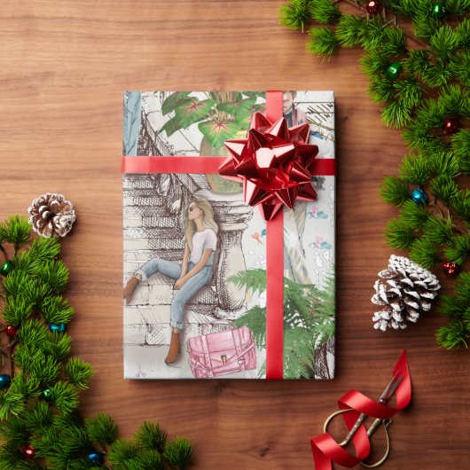 De modeontwerper cadeaupapier (Feestdagen Geschenken)
