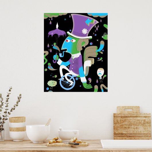 De Modern Velocipede Poster (Keuken)