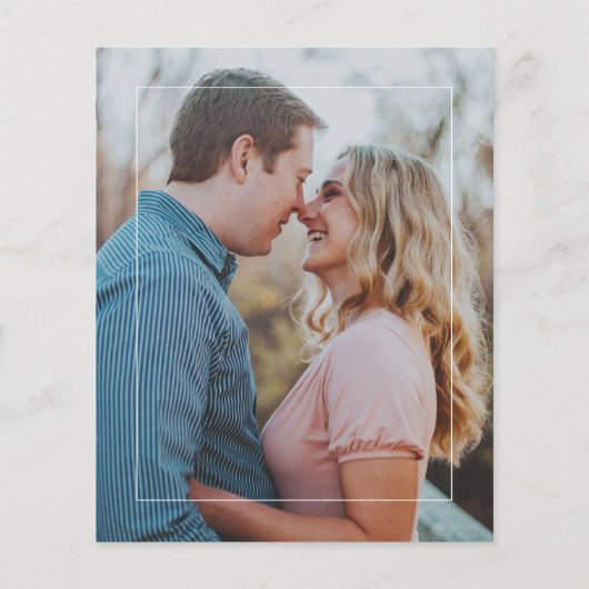 De moderne 2 foto's van de begroting bedekken trou flyer (Achterkant)