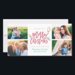 De moderne 4-foto van de Vakantie van Kerstmis van Feestdagenkaart<br><div class="desc">Leg een overweldigende verklaring dit vakantieseizoen met deze modieuze vakantie 4 foto afkaart die "Vrolijke Kerstmis" in een doopvont van het borstelmanuscript kenmerken. Winkel onze online opslag voor meer stukken in dit ontwerp!</div>