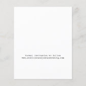 De moderne 4 foto's van de begroting bruiloft bewa flyer (Achterkant)