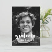 De moderne aankondiging van het afstuderen van de  (Staand voorkant)