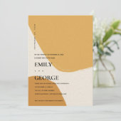 DE MODERNE ABSTRACTE ORANJE RUST DIE WE HEBBEN GEH BEDANKKAART (Staand voorkant)