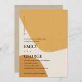 DE MODERNE ABSTRACTE ORANJE RUST DIE WE HEBBEN GEH BEDANKKAART (Voorkant / Achterkant)