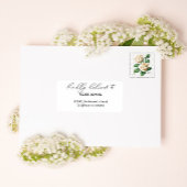 De moderne adresetiketten van de manuscriptbruilof sticker