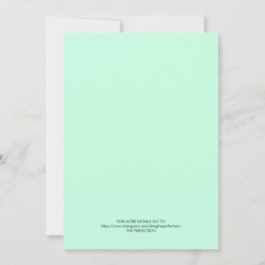 De moderne Aero Blue Poster stijl slaat de datum o Kaart (Achterkant)