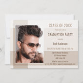 De moderne Afstudeerder man minimaliseert de Uitno Kaart (Voorkant)