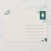De moderne ananas-ansichtkaart briefkaart (Achterkant)