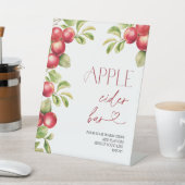 De moderne Apple Cider Bar Herfst Herfst Vrijgezel Reclamebord Met Voetstuk (Insitu)