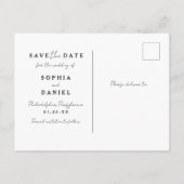 De moderne Arch Boho Arch met Foto sparen de Datum Aankondigingskaart (Achterkant)