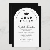 De moderne Arch van de Partij van de AFSTUDEERDER  Kaart (Voorkant / Achterkant)