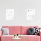 De moderne baby Jezus en Maria Lukas Bijbelvers Muurkunst Sets (Woonkamer)