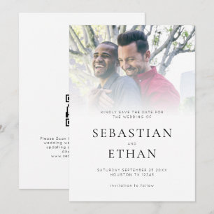 De moderne Band QR van de Fotobekleding ruilt de D Save The Date