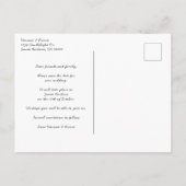 De moderne Band van de Bekleding van de Tekst van  Aankondigingskaart (Achterkant)