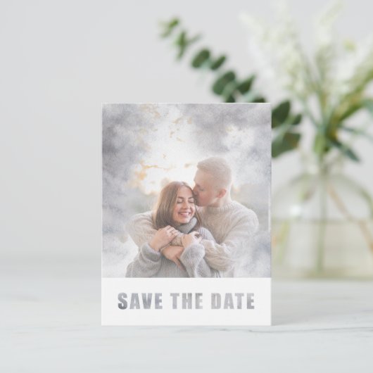 De moderne Band van de Bekleding van de Tekst van  Aankondigingskaart (Staand voorkant)