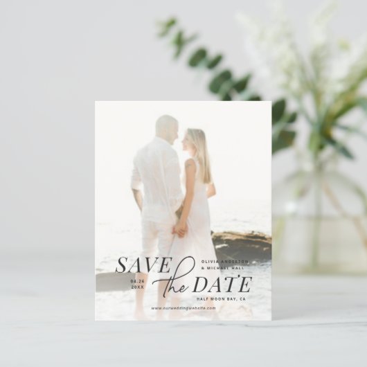 De moderne Begroting sparen de Tekst van de Datum  (Staand voorkant)