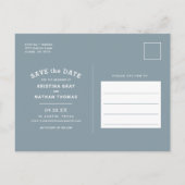 De Moderne Bekleding van de Foto van de Typografie Aankondigingskaart (Achterkant)