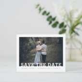 De Moderne Bekleding van de Foto van de Typografie Aankondigingskaart (Staand voorkant)