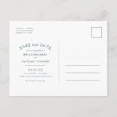 De Moderne Bekleding van de Foto van de Typografie Aankondigingskaart (Achterkant)