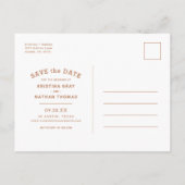 De Moderne Bekleding van de Foto van de Typografie Aankondigingskaart (Achterkant)