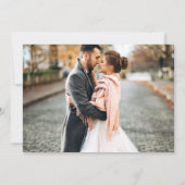 De moderne Bekleding van het Manuscript van de Bor Save The Date (Achterkant)