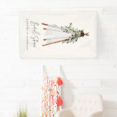 De moderne bladbladerige achtertuin van het blad i spandoek (Insitu)