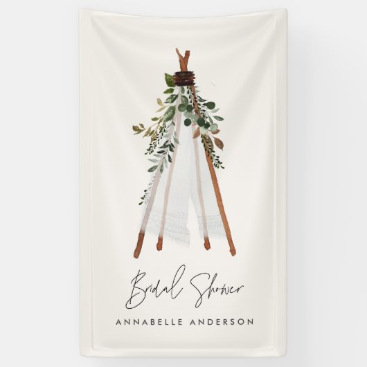 De moderne bladbladerige achtertuin van het blad i spandoek (Verticaal)